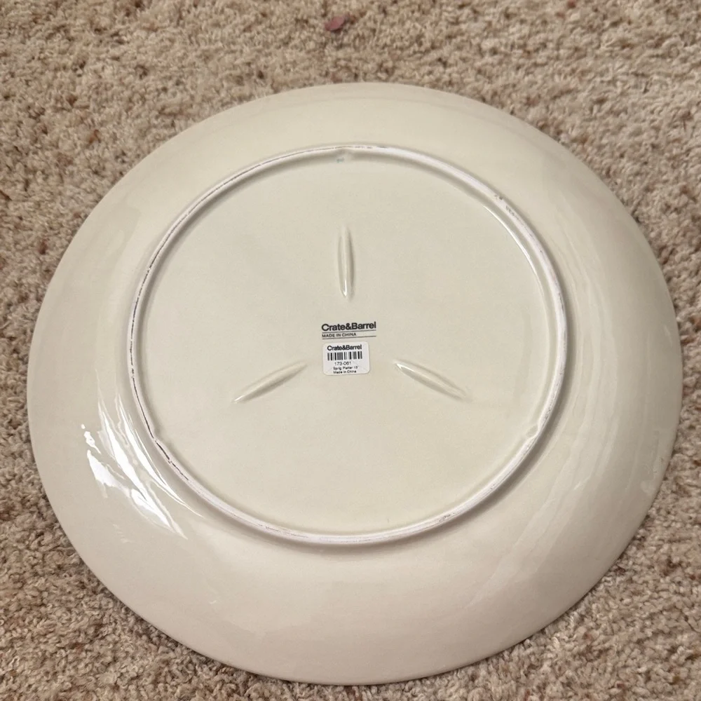 Crate&Barrel Sprig Platter